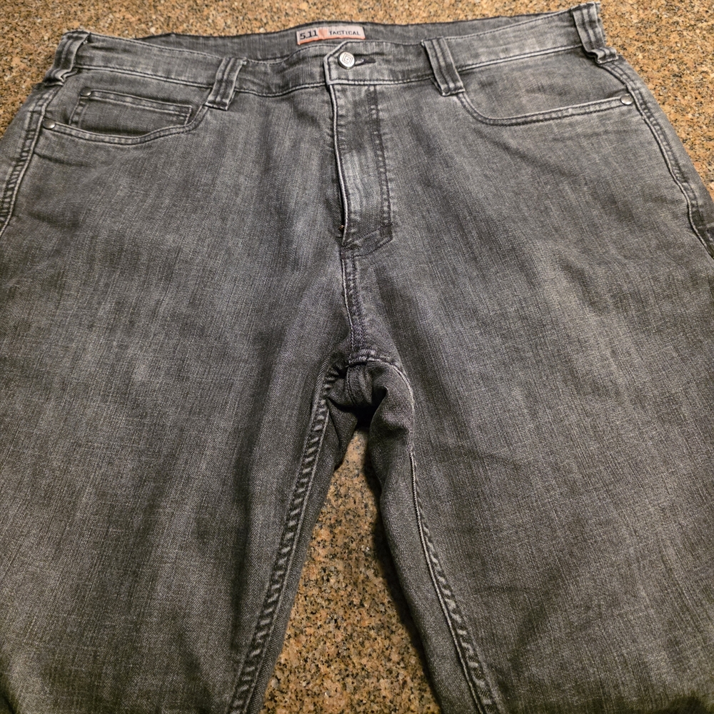 5.11 Tactical Men's Gray Straight Jeans 38x30